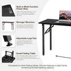 TEMI Small Computer Desk Folding Table - Image 9