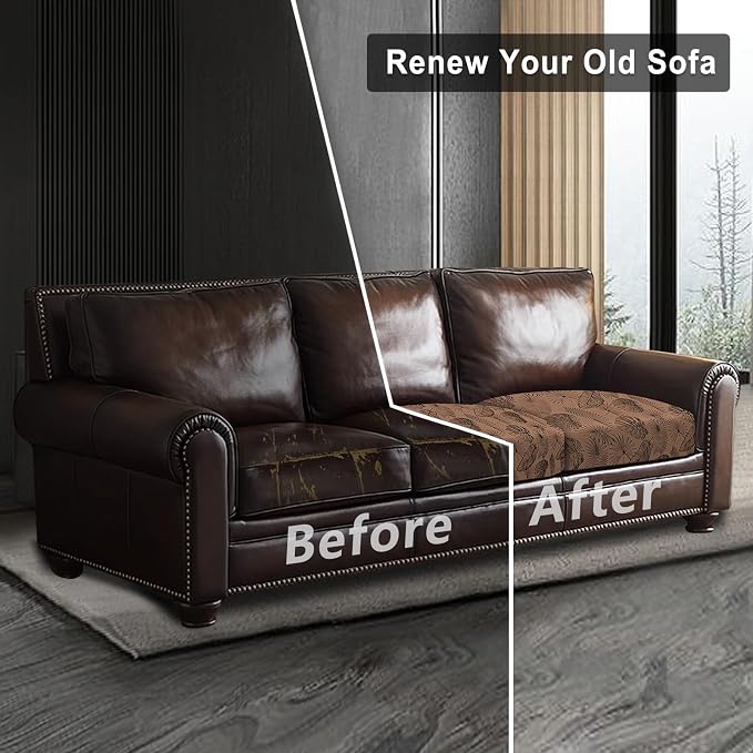 ANARACHON Leather Look Couch Cushion Covers Sofa Seat Slipcovers Sets Couches - Image 7