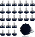 WAFJAMF 24 PCS 5/16‘’ UNC Thread Adjustable Furniture Levelers Screw in Threaded by WAFJAMF
