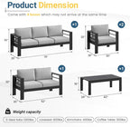 Solaste Aluminum Patio Furniture Set - Image 2
