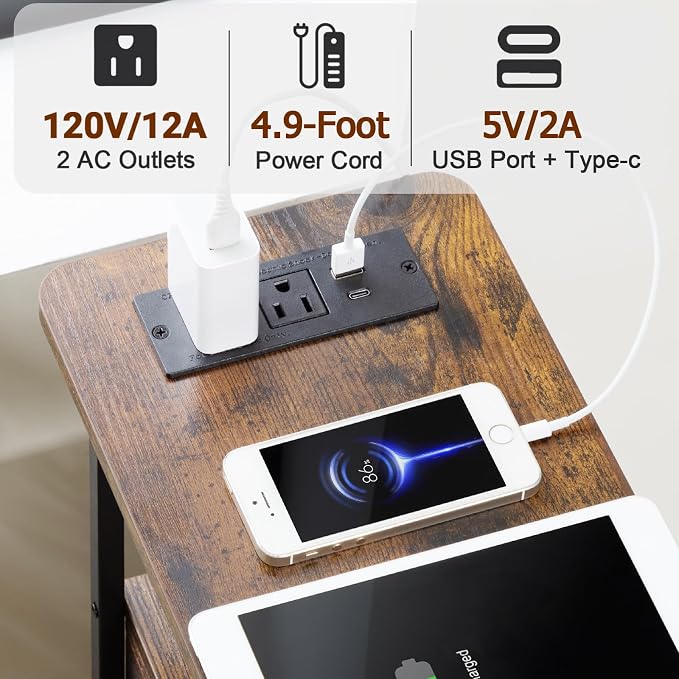 LOAKEKEL Narrow Nightstand - Image 5