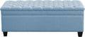 WUTUTUEE 51" Fabric Storage Ottoman Bench, Upholstered Rectangle End of Bed by WUTUTUEE