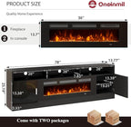 oneinmil 78" Fireplace TV Stand - Image 2