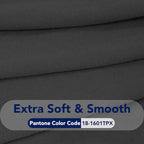 PureFit Stretch Couch Covers for Sofa Large Sofa Slipcovers Dark Gray | 1-Piece - Image 5