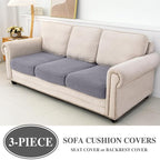 LA MEACK Couch Cushion Covers Seat Cushion Cover Stretch Couch Cover Separate - Image 2