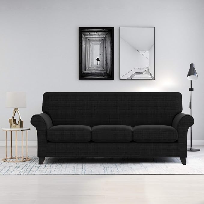 ZNSAYOTX 4 Piece Sofa Covers for Living Room Anti Slip Stretch Couch Covers for - Image 2