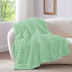 BEDELITE Ribbed Fleece Throw Blanket - Image 2