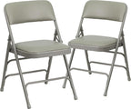 Flash Furniture 2 Pack HERCULES Series Curved Triple Braced & Double Hinged by FlashFurniture