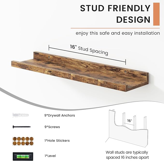 FLYJOE Floating Picture Ledge Shelves - Image 5