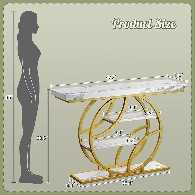 Huuger 47.2 Inch Entryway Table - Image 2