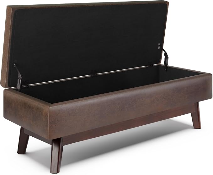 SIMPLIHOME Owen Rectangular Storage Ottoman - Image 4