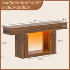 Homieasy Console Table, Farmhouse Wooden Sofa Table Behind Couch, Narrow - Image 2