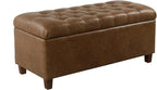 Homepop Home Decor | Button Tufted Storage Bench | Ottoman Bench by HomePop