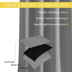 NICETOWN Blackout Sliding Door Curtain - Image 3