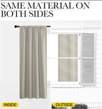 NICETOWN Blackout Curtains for Bedroom, 1 Pair, 70 by 63-inch, Window Treatment - Image 5