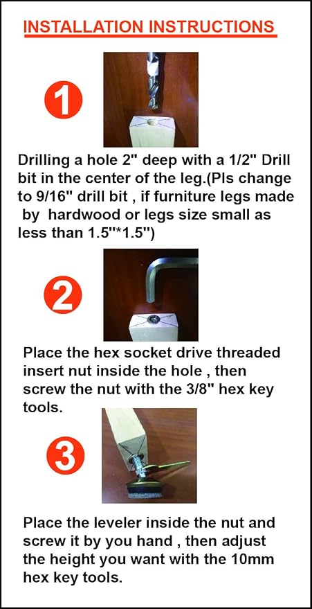 Swivel Furniture Levelers - Image 7