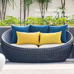 MIULEE Pack of 2 Decorative Outdoor Solid Waterproof Throw Pillow Covers Faux - Image 5