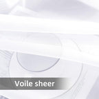 SpaceDresser Sheer Voile Window Treatment Rod Pocket Curtain Panels - Image 7