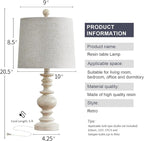 BOBOMOMO Tradition 20.5" Rustic Table Lamp Set of 2 - Image 9