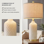G-SAFAVA 24.25" Table Lamps Set of 2 Modern Ceramic Lamps - Image 3