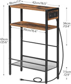 HOOBRO Small Narrow Side Table - Image 3