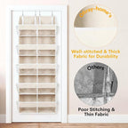 2 Pack Over the Door Organizer 5 Tiers, Extra Large Behind Door Storage of 10 - Image 7