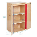 ECR4Kids Wooden Pretend Play Kitchen Refrigerator - Image 2