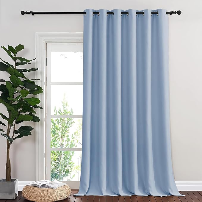 NICETOWN Blackout Sliding Glass Door Curtains, Room Darkening Thermal Insulated by NICETOWN