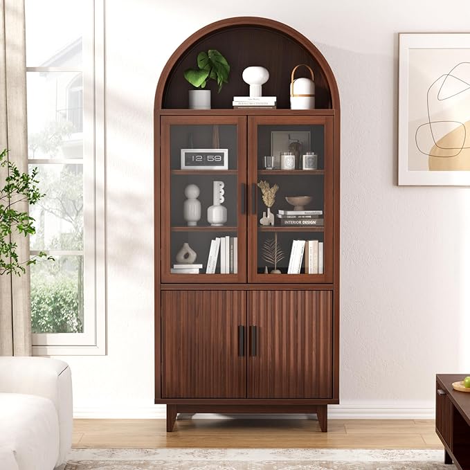 FiveWillowise 71" Tall Arched Cabinet - Image 6