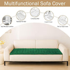 Couch Cover for Dogs, Washable Non Slip Plush Flannel Sofa Protector | Thick - Image 3