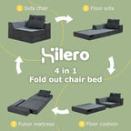 Folding Sofa Bed, 4 in 1 Convertible Sleeper Chair - Image 4