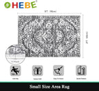 HEBE Indoor Door Mat 2'x3', Washable Welcome Mat - Image 2