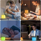 4-In LED Cube Night Light, Cordless LED Light Cubes - Image 5