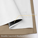 Yakamok Khaki Blackout Curtains 63 Inches Long - Image 4