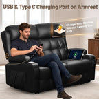 Power Loveseat Recliner with 2-Point Graphene Heat & Massage, Under-Seat - Image 5