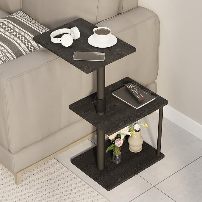 Faesun Swivel Side Table for Couch Arm, Adjustable C End Table for Recliner or - Image 6