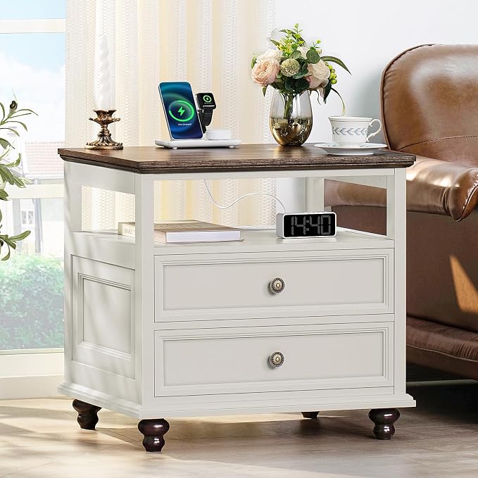 Joaxswe Farmhouse Nightstand Set of 2 - Image 2