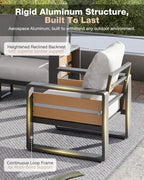 Aoxun Aluminum Patio Furniture Set - Image 3