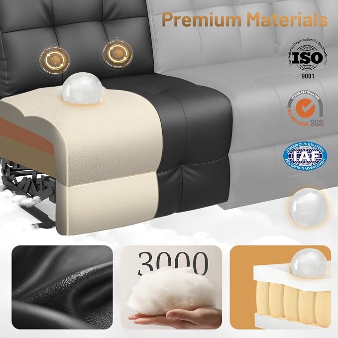 3-Seater Loveseat Recliner Sofa - Image 5