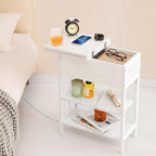 Yoobure End Table with Charging Station, Flip Top Side Table with USB Ports and - Image 4