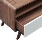 Modway Transmit Entertainment-Stands, 60 Inch, Walnut White - Image 3