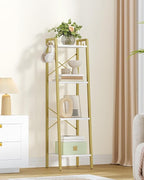 Hzuaneri Ladder Shelf, Bookshelf Bookcase, Freestanding Corner Storage Shelve - Image 7