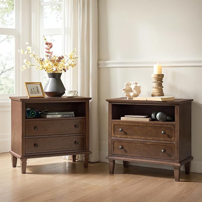 HULALA HOME Farmhouse End Table by HULALAHOME
