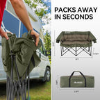 Double Camping Chairs Padded Loveseat Chair - Image 3