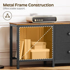 YATINEY TV Stand for TVs up to 55", Entertainment Center - Image 6