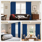 Joydeco Blackout Curtains 95 Inch Length 2 Panels Set, Thermal Insulated Long - Image 8