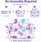 Kids Couch, 2-in-1 Kids Fold Out Couch, Convertible Sofa to Lounger - Image 4