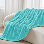 BEDELITE Striped Fleece Throw Blanket, Soft Cozy, Lightweight Warm, - Image 8