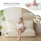 MAXYOYO Folding Sofa Bed, Extra Thick and Long Floor Sofa Convertible Sleeper - Image 3