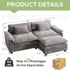 Oprisen 86" Modular Sectional Sofa, Comfy Cloud Couch Sectional Sofa - Image 2